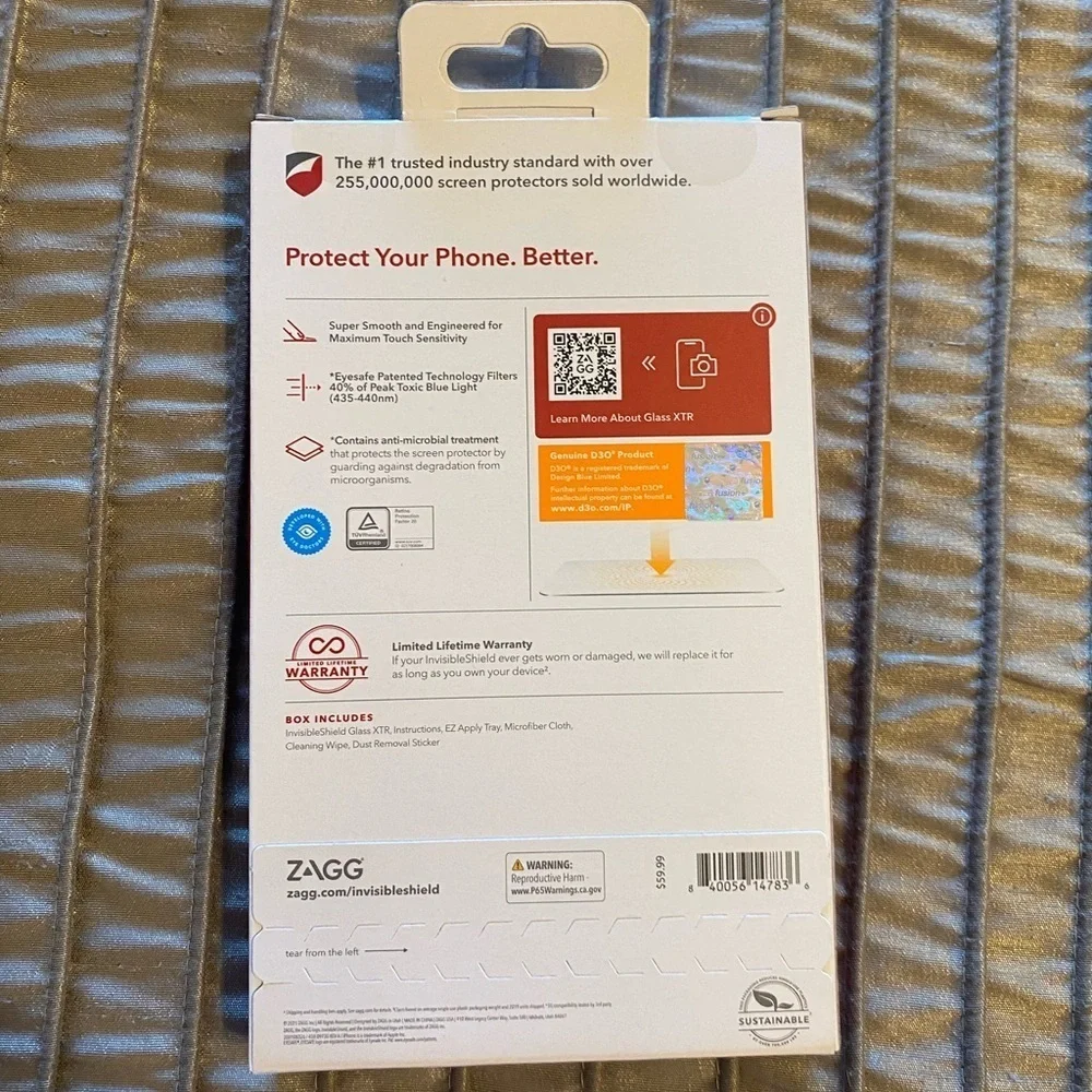 NEW - ZAGG Invisible Shield Glass XTR for New iPhone 6.1” Pro/6.1” 2021